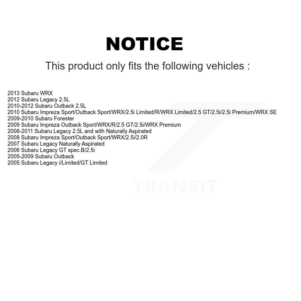 [Avant + Arrière] Kit de plaquette (semi-métallique) de frein pour Subaru Outback Legacy Forester Impreza WRX KPF-100435