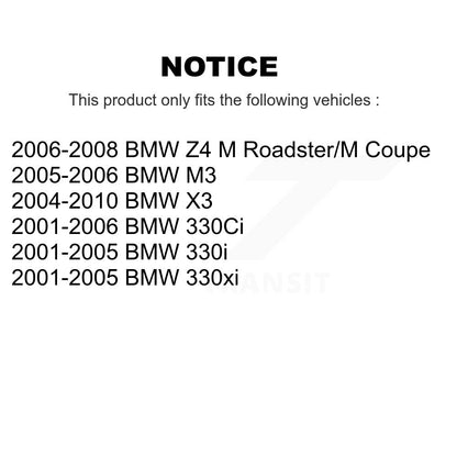 [Avant + Arrière] Kit de plaquette (semi-métallique) de frein pour BMW X3 330Ci 330i Z4 330xi M3 KPF-100443