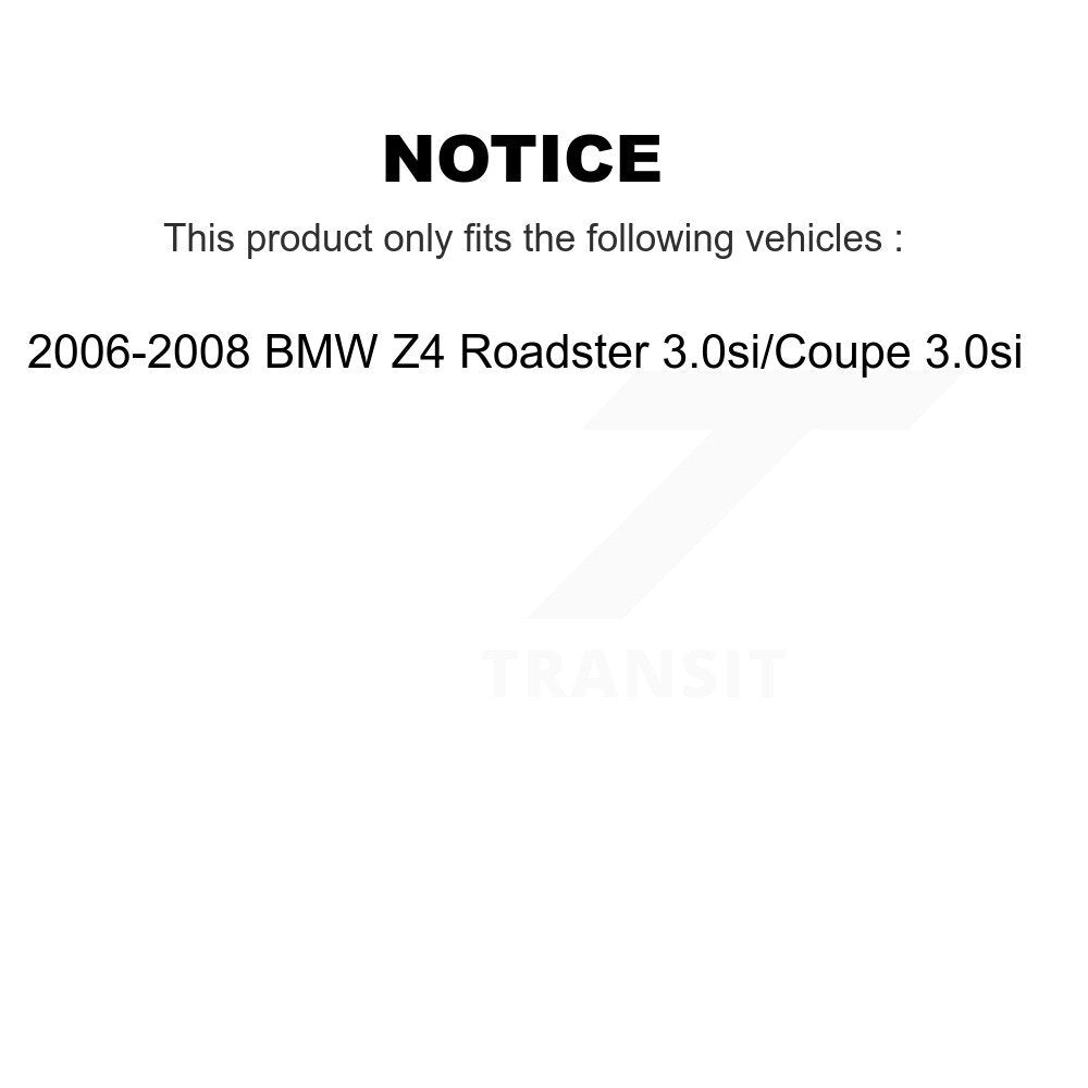 [Avant + Arrière] Kit de plaquette (semi-métallique) de frein pour 2006-2008 BMW Z4 Roadster 3.0si Coupe KPF-100444