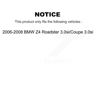 [Avant + Arrière] Kit de plaquette (semi-métallique) de frein pour 2006-2008 BMW Z4 Roadster 3.0si Coupe KPF-100444