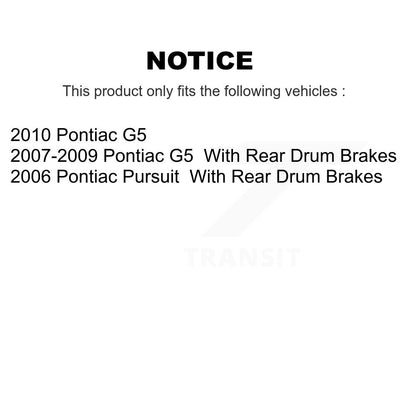 [Avant + Arrière] Kit de plaquette (semi-métallique) de frein pour Pontiac G5 Pursuit KPF-100447