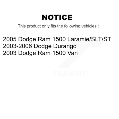 [Avant + Arrière] Kit de plaquette (semi-métallique) de frein pour Dodge Durango Ram 1500 Van KPF-100455