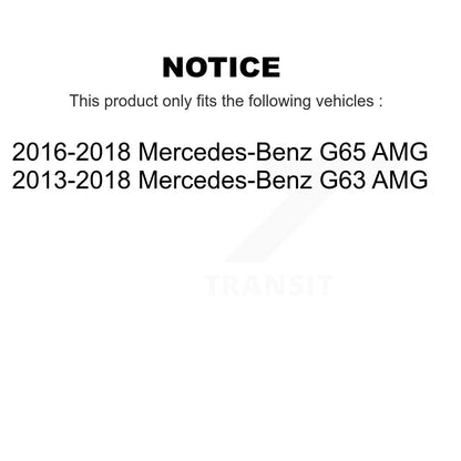 [Avant + Arrière] Kit de plaquette (semi-métallique) de frein pour Mercedes-Benz G63 AMG G65 KPF-100461