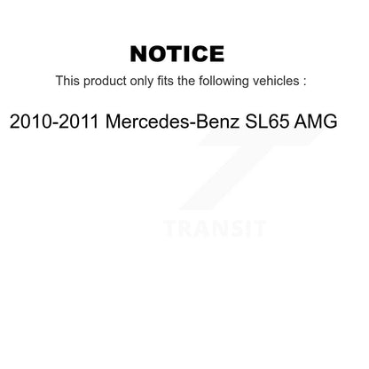 [Avant + Arrière] Kit de plaquette (semi-métallique) de frein pour 2010-2011 Mercedes-Benz SL65 AMG KPF-100463