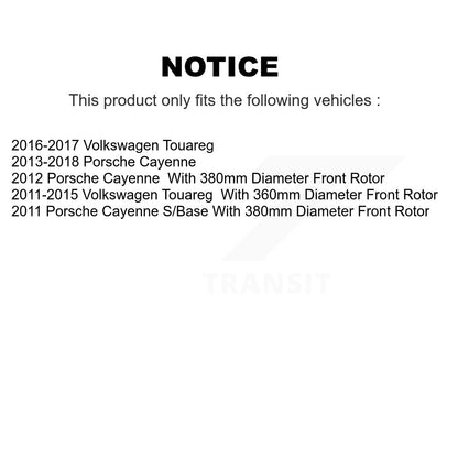 [Avant + Arrière] Kit de plaquette (semi-métallique) de frein pour Porsche Cayenne Volkswagen Touareg KPF-100465