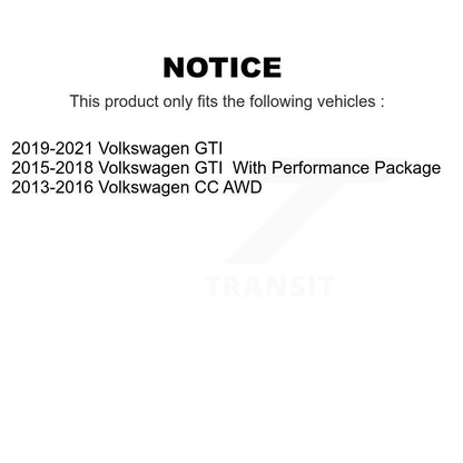 [Avant + Arrière] Kit de plaquette (semi-métallique) de frein pour Volkswagen GTI CC KPF-100470