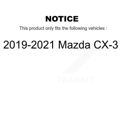 [Avant + Arrière] Kit de plaquette (semi-métallique) de frein pour 2019-2021 Mazda CX-3 KPF-100476