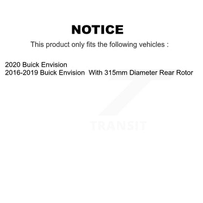 [Avant + Arrière] Kit de plaquette (semi-métallique) de frein pour Buick Envision KPF-100492