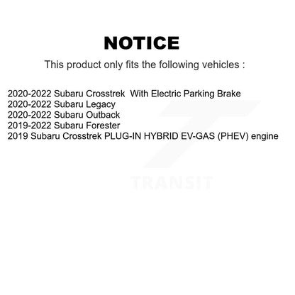 [Avant + Arrière] Kit de plaquette (semi-métallique) de frein pour Subaru Forester Crosstrek Outback Legacy KPF-100498