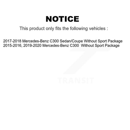 [Avant + Arrière] Kit de plaquette (semi-métallique) de frein pour Mercedes-Benz C300 sans Sport Package KPF-100503