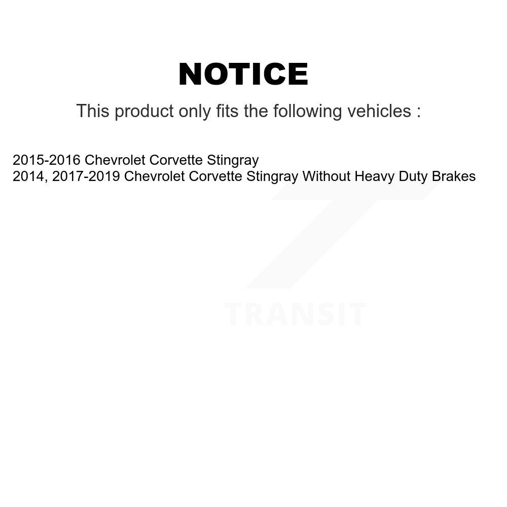 [Avant + Arrière] Kit de plaquette (semi-métallique) de frein pour Chevrolet Corvette Camaro KPF-100513