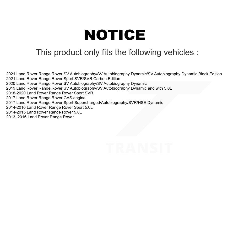 [Avant + Arrière] Kit de plaquette (semi-métallique) de frein pour Land Rover Range Sport KPF-100521