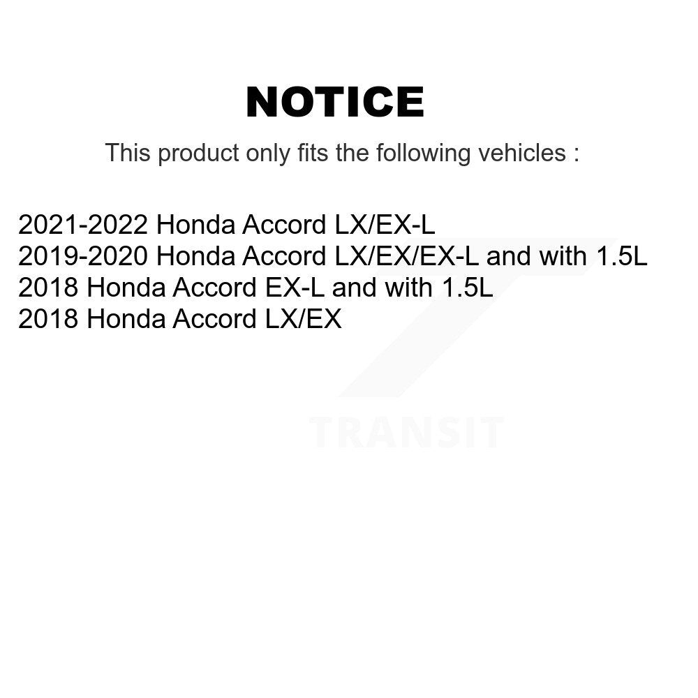 [Avant + Arrière] Kit de plaquette (semi-métallique) de frein pour Honda Accord KPF-100526