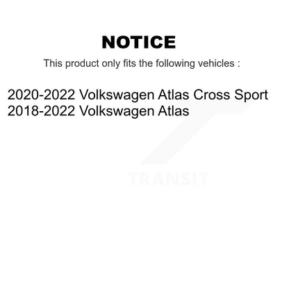 [Avant + Arrière] Kit de plaquette (semi-métallique) de frein pour Volkswagen Atlas Cross Sport KPF-100539