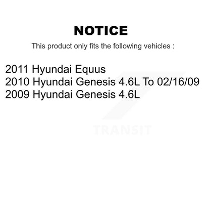 [Avant + Arrière] Kit de plaquette (semi-métallique) de frein pour Hyundai Genesis Equus KPF-100551