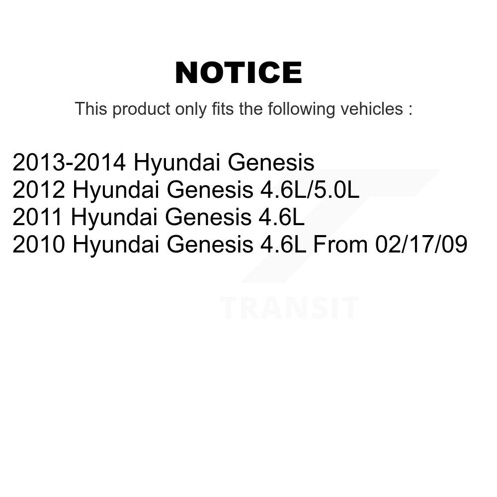 [Avant + Arrière] Kit de plaquette (semi-métallique) de frein pour Hyundai Genesis KPF-100552