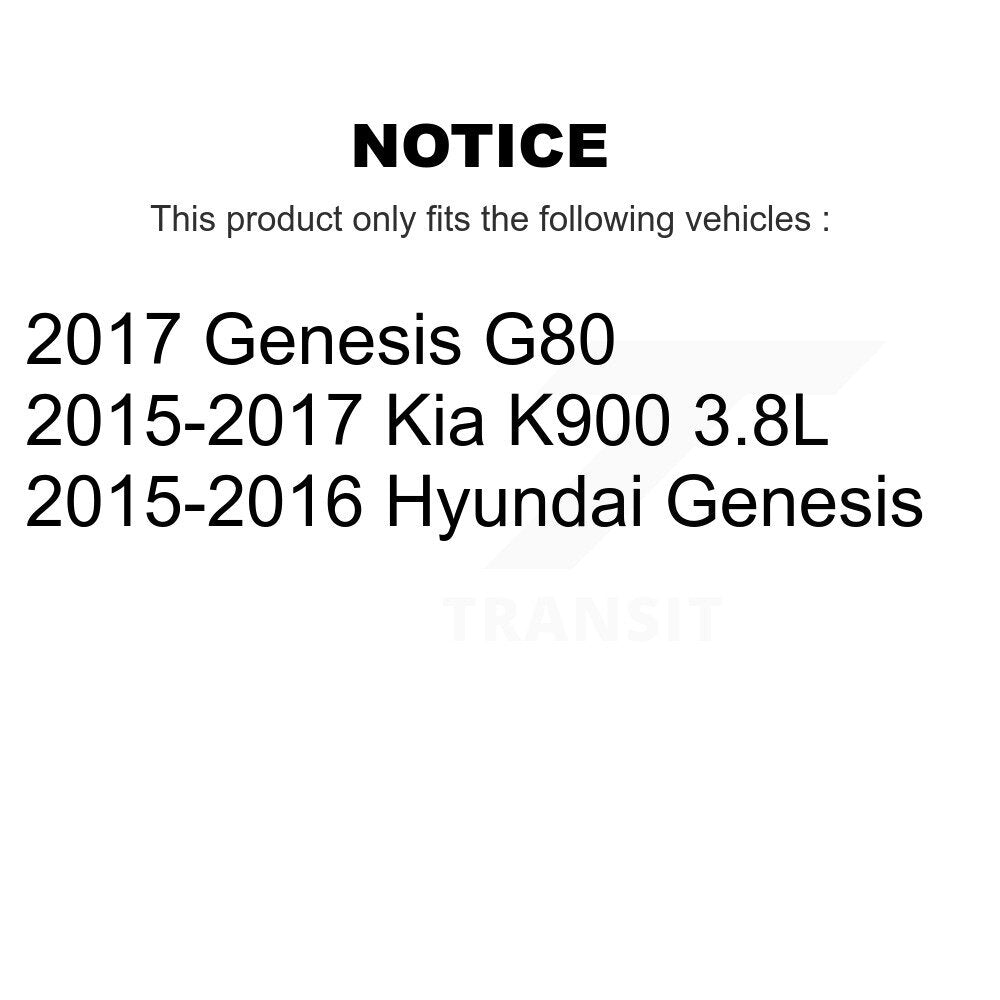 [Avant + Arrière] Kit de plaquette (semi-métallique) de frein pour Hyundai Genesis G80 Kia K900 KPF-100556