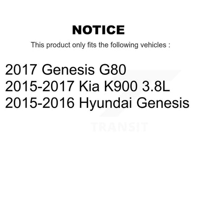 [Avant + Arrière] Kit de plaquette (semi-métallique) de frein pour Hyundai Genesis G80 Kia K900 KPF-100556