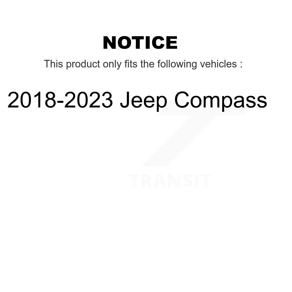 [Avant + Arrière] Kit de plaquette (semi-métallique) de frein pour 2018-2022 Jeep Compass KPF-100563