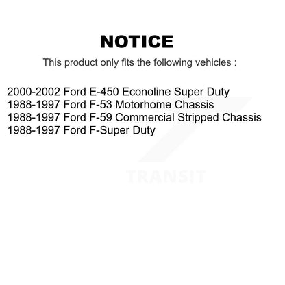 [Avant + Arrière] Kit de plaquette (semi-métallique) de frein pour Ford E-450 Econoline Super Duty F53 F F-Super F-53 Motorhome Chassis F-59 Commercial Stripped KPF-100571