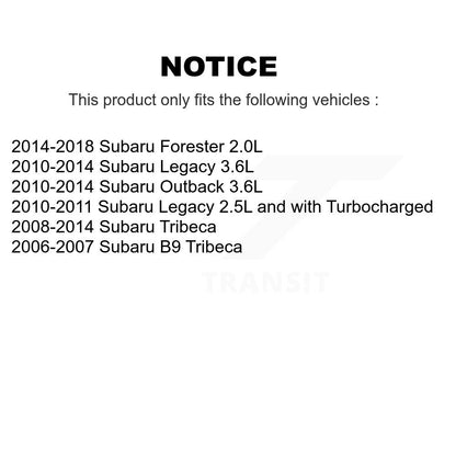 [Avant + Arrière] Kit de plaquette (semi-métallique) de frein pour Subaru Forester Outback Legacy Tribeca B9 KPF-100584