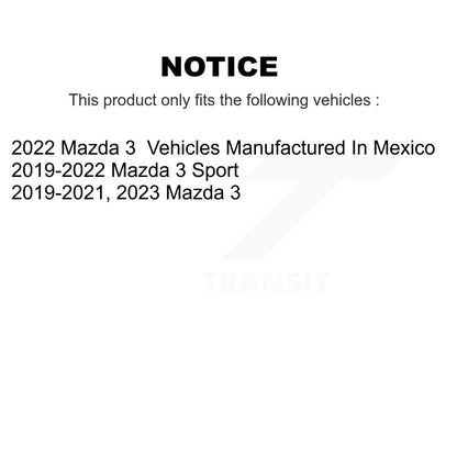 [Avant + Arrière] Kit de plaquette (semi-métallique) de frein pour Mazda 3 Sport KPF-100641