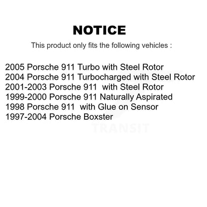 [Avant] Capteur usure plaquettes de frein pour Porsche Boxster 911 KSE-100002