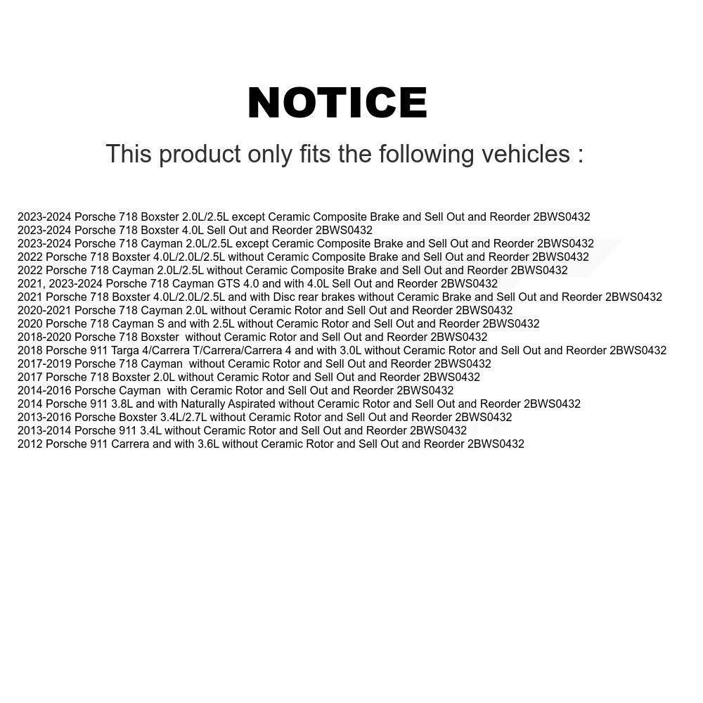 [Avant] Capteur usure plaquettes de frein pour Porsche 911 718 Cayman Boxster KSE-100005