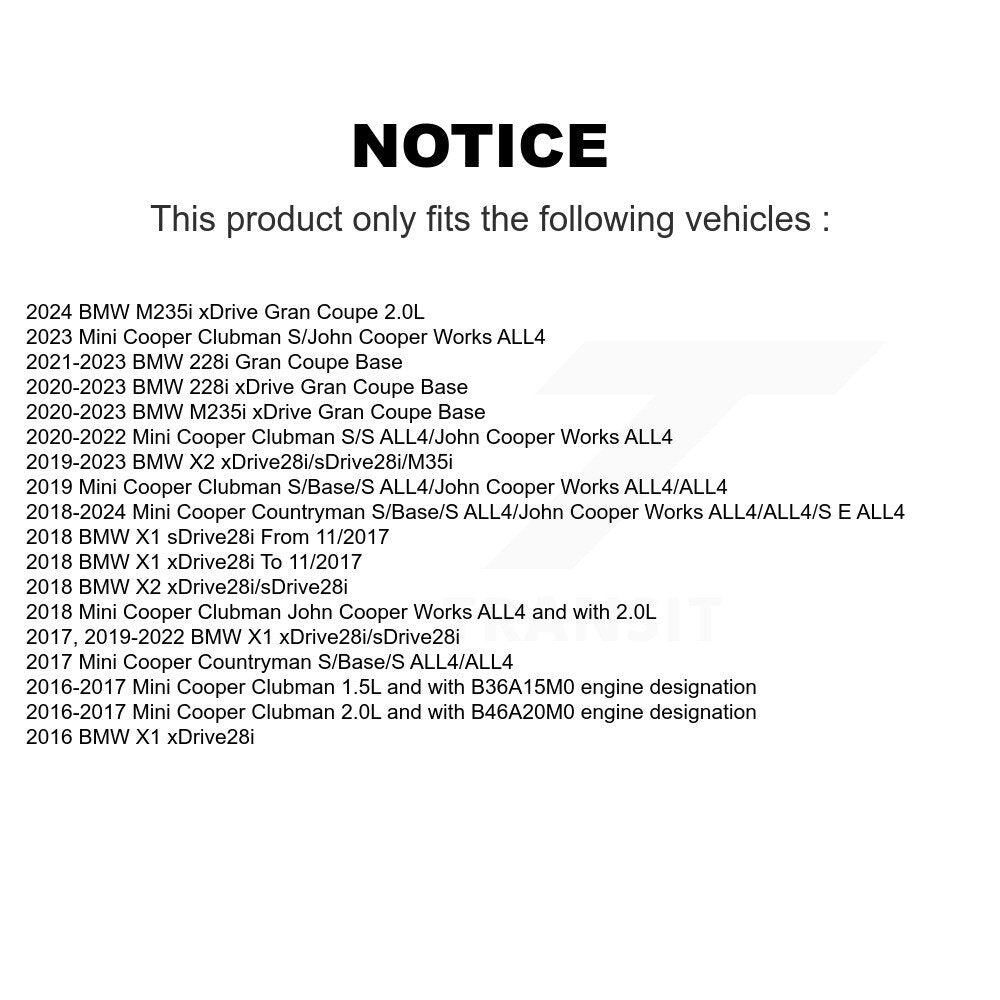 [Avant] Capteur usure plaquettes de frein pour BMW X1 Mini Cooper Countryman X2 Clubman 228i KSE-100042