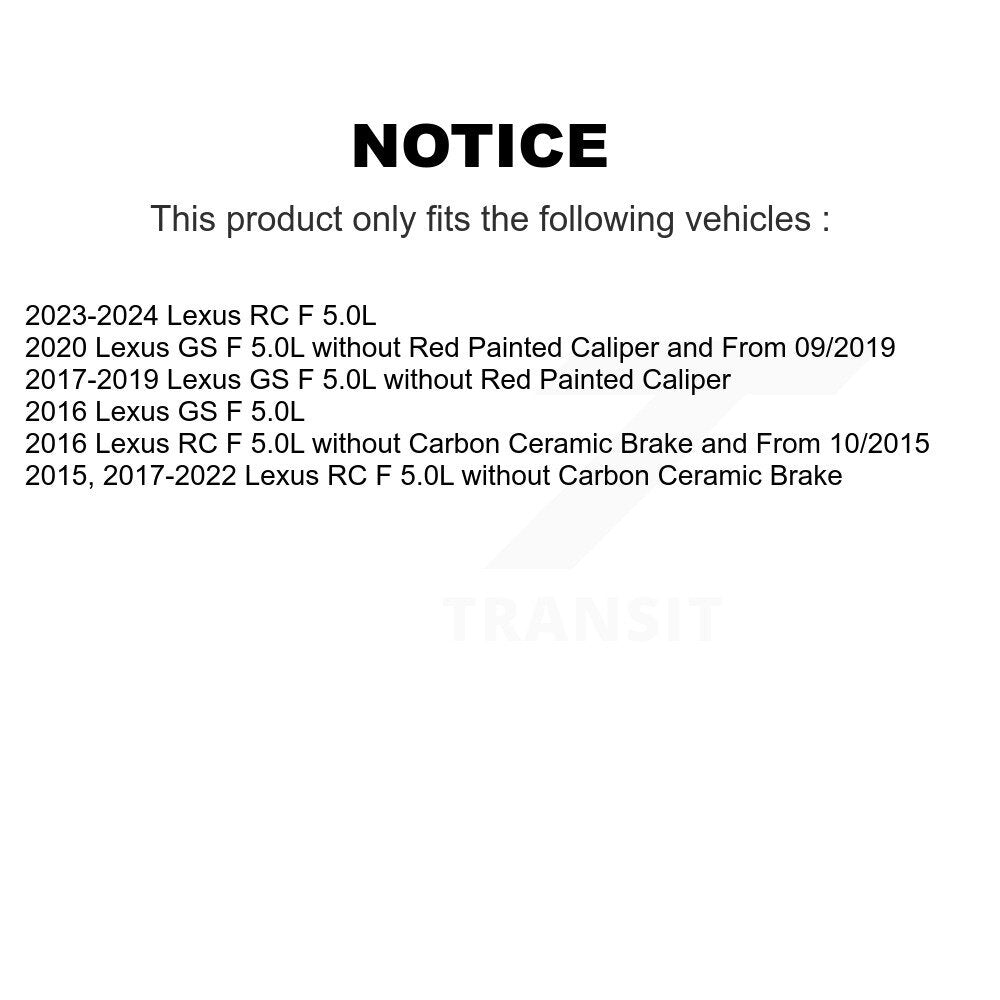 [Avant] Capteur usure plaquettes de frein pour Lexus RC F GS 5.0L KSE-100086