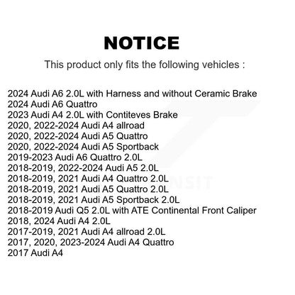 [Avant] Capteur usure plaquettes de frein pour Audi Q5 A4 Quattro A5 Sportback allroad A6 KSE-100089