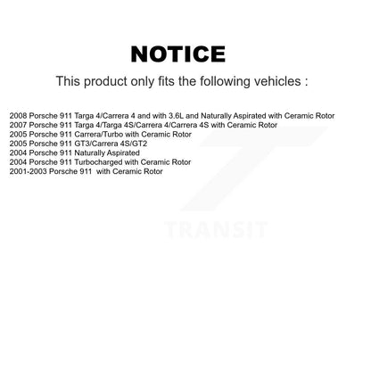 [Avant et Arrière] Capteur usure plaquettes de frein pour Porsche 911 KSE-100114