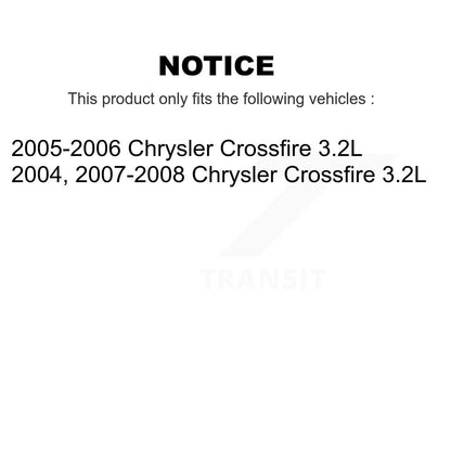 [Avant et Arrière] Capteur usure plaquettes de frein pour Chrysler Crossfire 3.2L KSE-100118