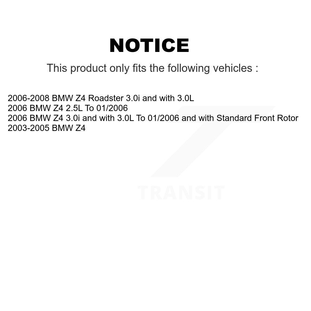 [Avant et Arrière] Capteur usure plaquettes de frein pour BMW Z4 KSE-100125