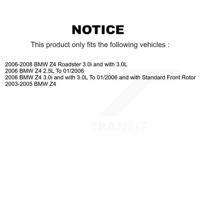 [Avant et Arrière] Capteur usure plaquettes de frein pour BMW Z4 KSE-100125