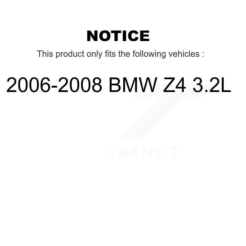 [Avant et Arrière] Capteur usure plaquettes de frein pour 2006-2008 BMW Z4 3.2L KSE-100127
