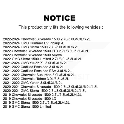[Avant et Arrière] Capteur usure plaquettes de frein pour GMC Chevrolet Silverado 1500 Sierra Yukon KSE-100131
