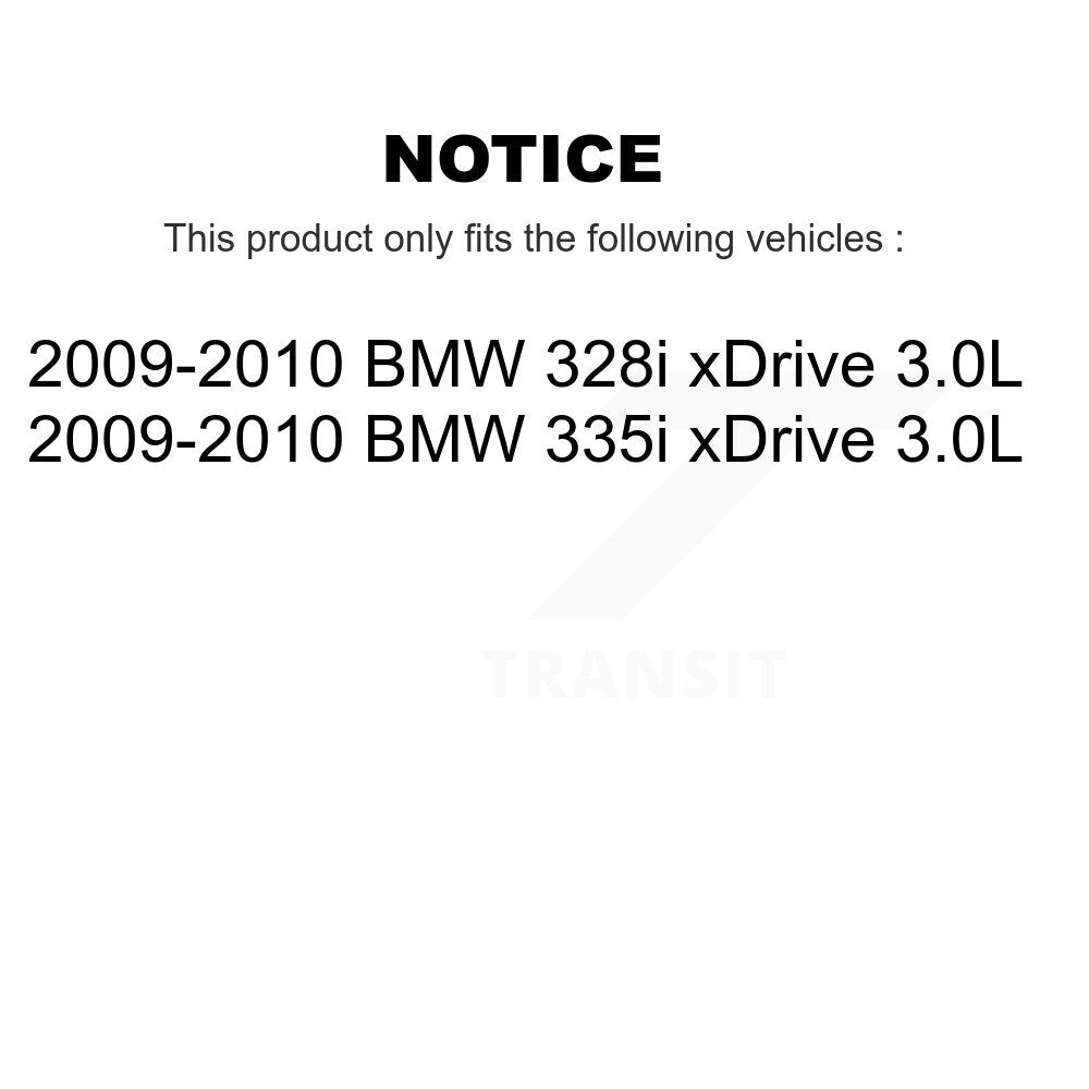 [Avant et Arrière] Capteur usure plaquettes de frein pour 2009-2010 BMW 328i xDrive 335i 3.0L KSE-100148