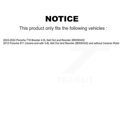 [Avant et Arrière] Capteur usure plaquettes de frein pour Porsche 911 718 Boxster KSE-100156