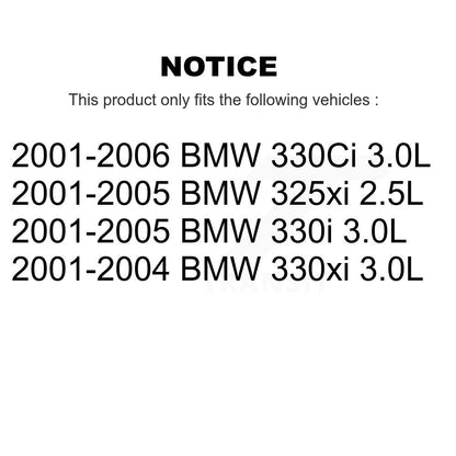 [Avant et Arrière] Capteur usure plaquettes de frein pour BMW 330Ci 325xi 330i 330xi KSE-100159