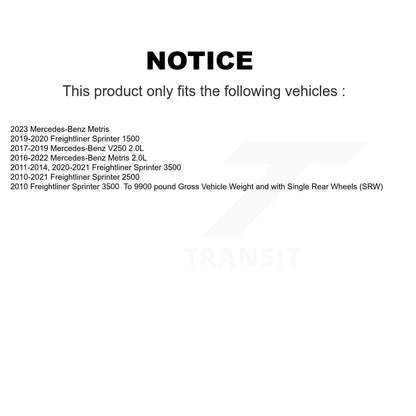 [Avant et Arrière] Capteur usure plaquettes de frein pour Mercedes-Benz Metris Freightliner Sprinter KSE-100165