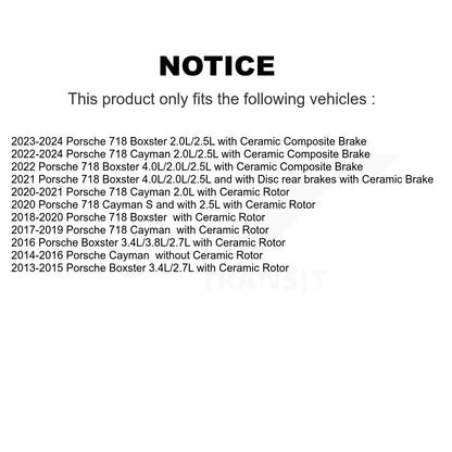 [Avant et Arrière] Capteur usure plaquettes de frein pour Porsche 718 Cayman Boxster KSE-100182