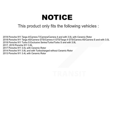 [Avant et Arrière] Capteur usure plaquettes de frein pour Porsche 911 KSE-100183