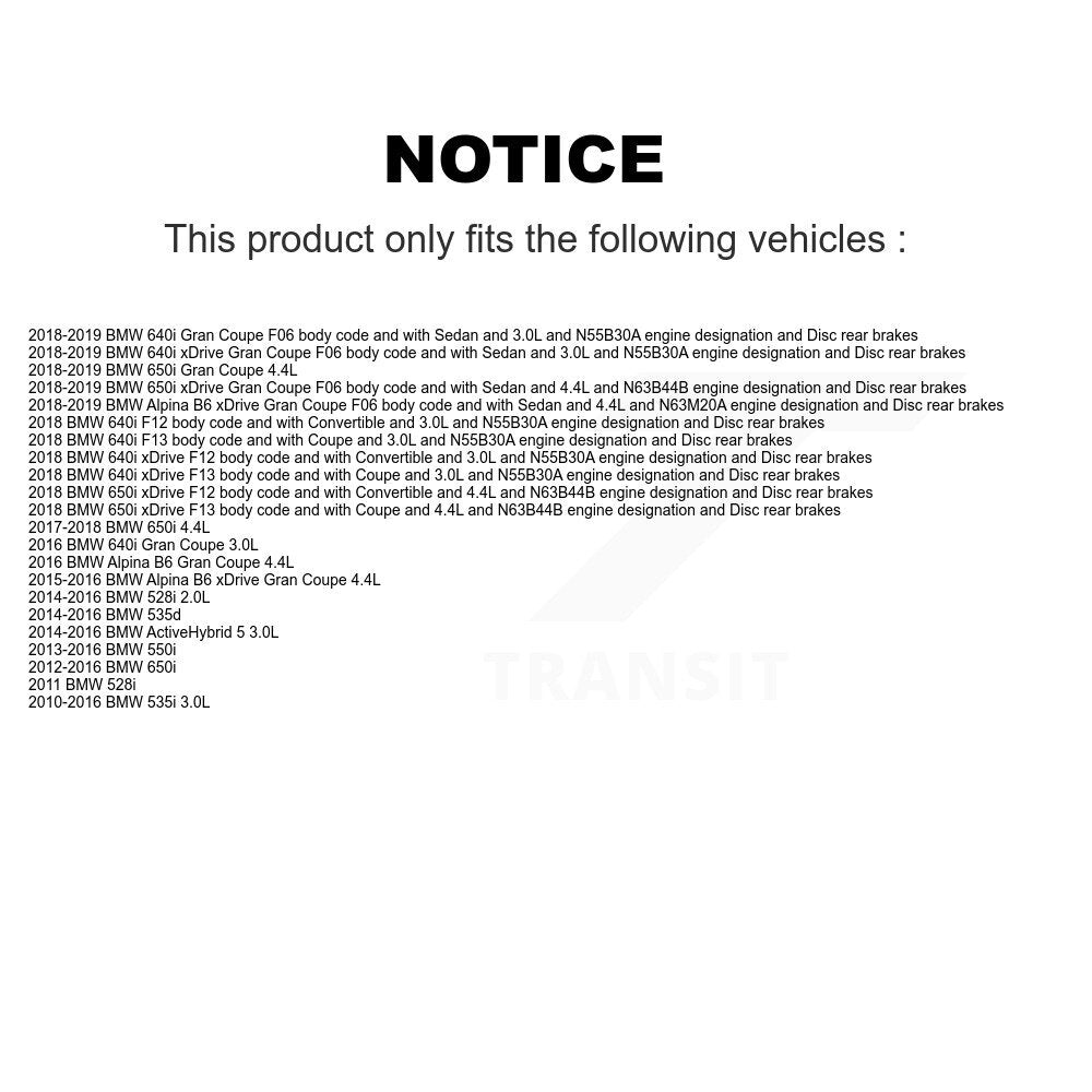 [Avant et Arrière] Capteur usure plaquettes de frein pour BMW 528i 650i 535i xDrive Gran Coupe 640i KSE-100184