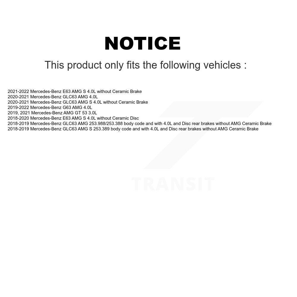 [Avant et Arrière] Capteur usure plaquettes de frein pour Mercedes-Benz G63 AMG E63 S GLC63 GT 53 KSE-100201
