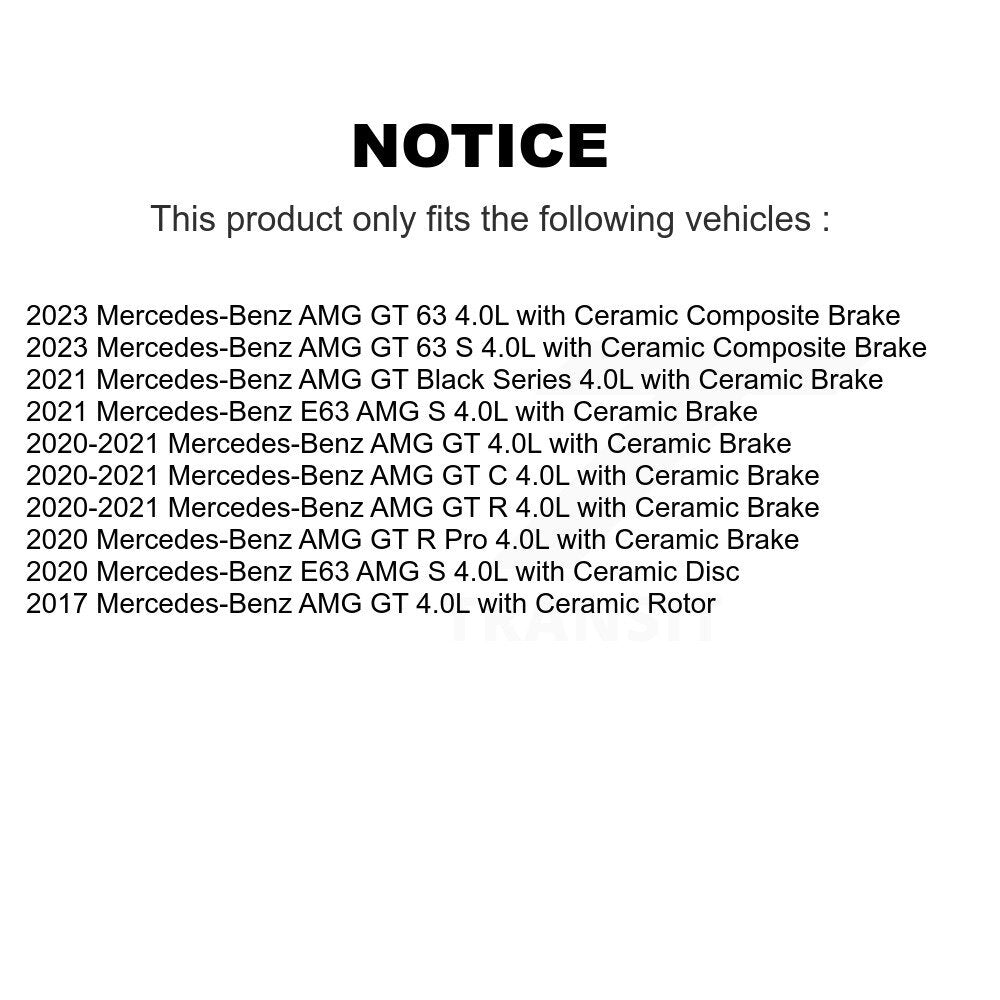 [Avant et Arrière] Capteur usure plaquettes de frein pour Mercedes-Benz E63 AMG S GT R C Black 63 KSE-100203