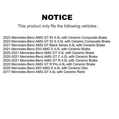 [Avant et Arrière] Capteur usure plaquettes de frein pour Mercedes-Benz E63 AMG S GT R C Black 63 KSE-100203