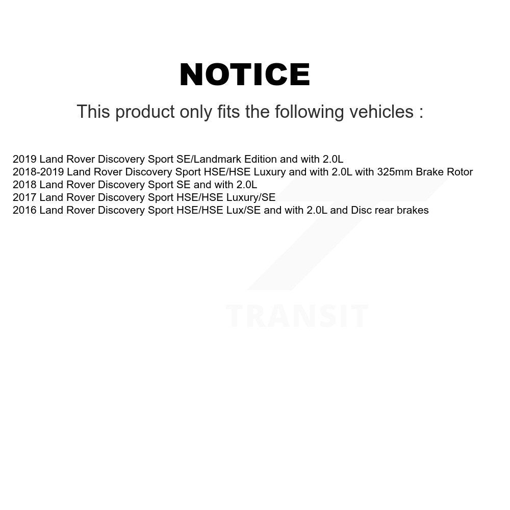 [Avant et Arrière] Capteur usure plaquettes de frein pour Land Rover Discovery Sport KSE-100215