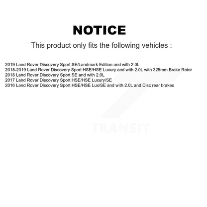 [Avant et Arrière] Capteur usure plaquettes de frein pour Land Rover Discovery Sport KSE-100215