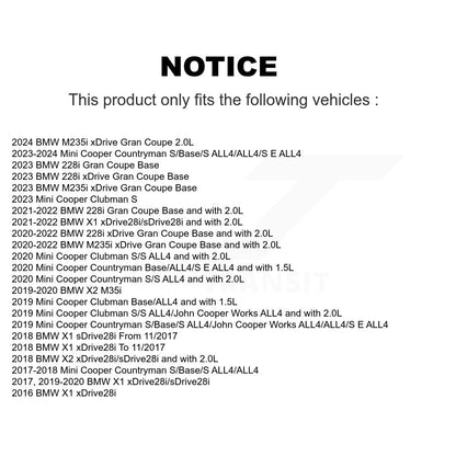 [Avant et Arrière] Capteur usure plaquettes de frein pour BMW X1 Mini Cooper Countryman X2 228i Gran KSE-100216